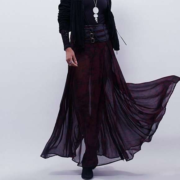 Free People 500$ Nicholas K Oxblood Skirt NWT S